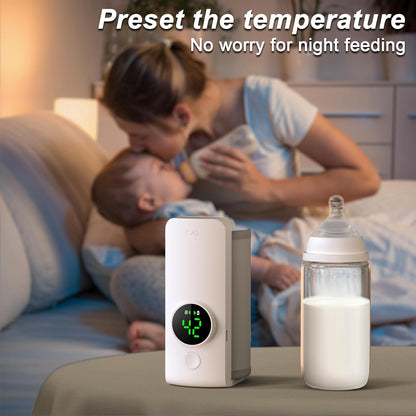 TrueU™ Portable Baby Bottle Warmer | Rechargeable & Temperature Controlled | 100% BPA Free