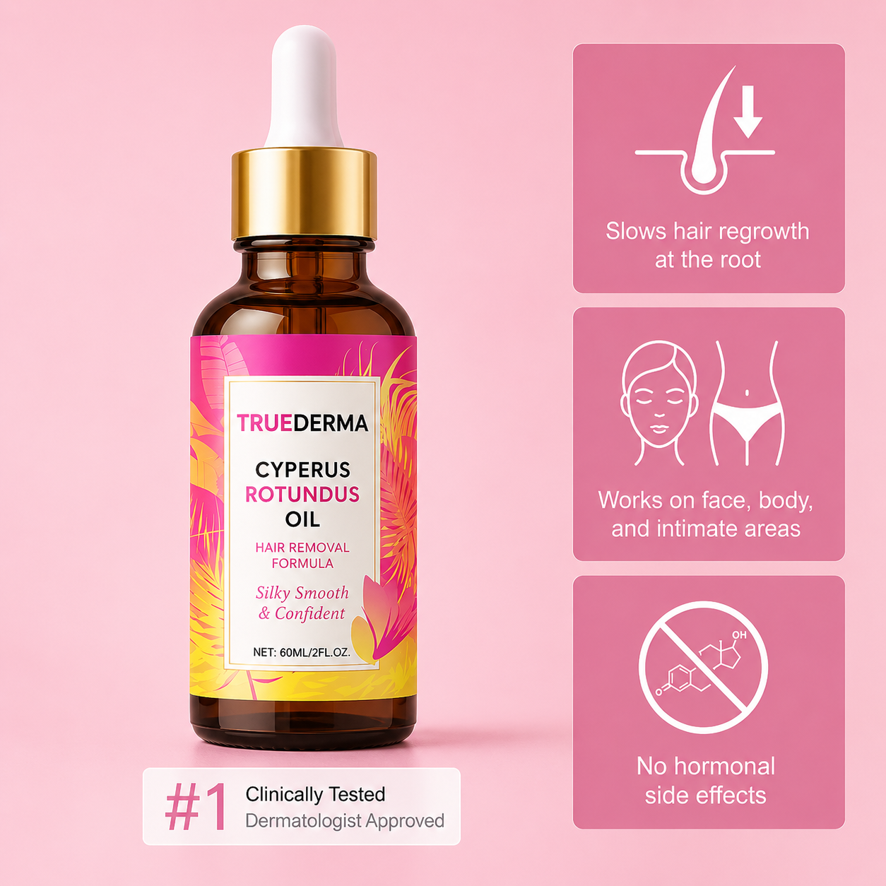 TrueDerma Cyperus Rotundus Oil (Buy 1 Get 1 Free)