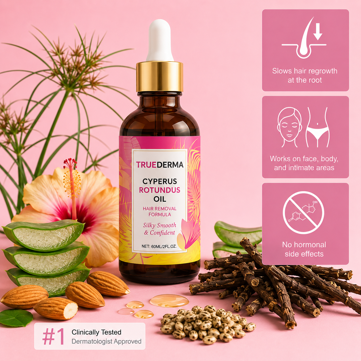 TrueDerma Cyperus Rotundus Oil (Buy 1 Get 1 Free)