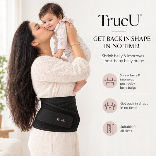 TrueU™ 3 Layer Postpartum Recovery Belt |Medical Grade Fabric | 1 Year Warranty