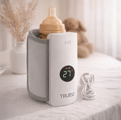 TrueU™ Portable Baby Bottle Warmer | Rechargeable & Temperature Controlled | 100% BPA Free