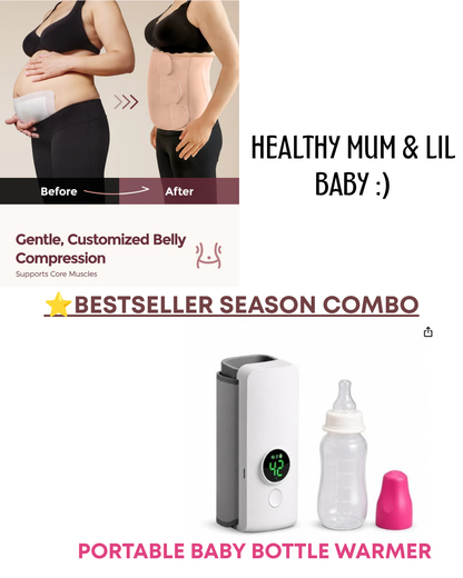 TrueU™ Portable Baby Bottle Warmer | Rechargeable & Temperature Controlled | 100% BPA Free